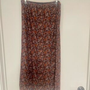 Floral Brown Skirt